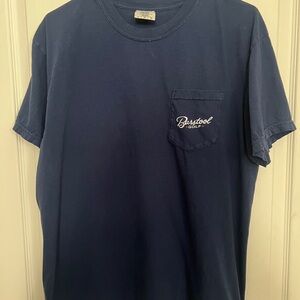 Barstool Sports Men's T-Shirt with Golf Design. Navy Blue. Size Large.